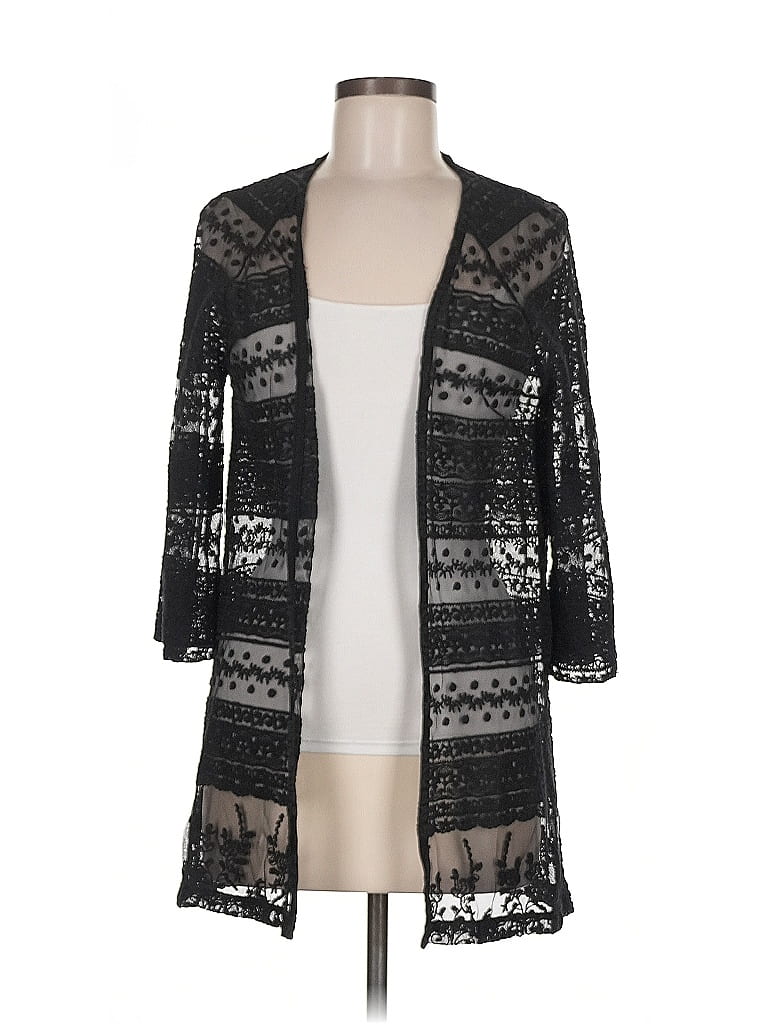 Pre-owned Forever 21 Kimono In Black