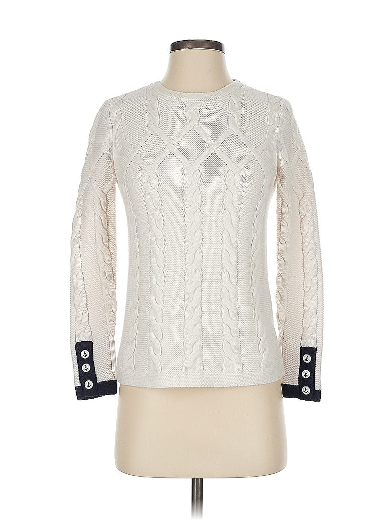 Click to view more detailed imagery on our partner's website Pre-owned Talbots Pullover Sweater In White