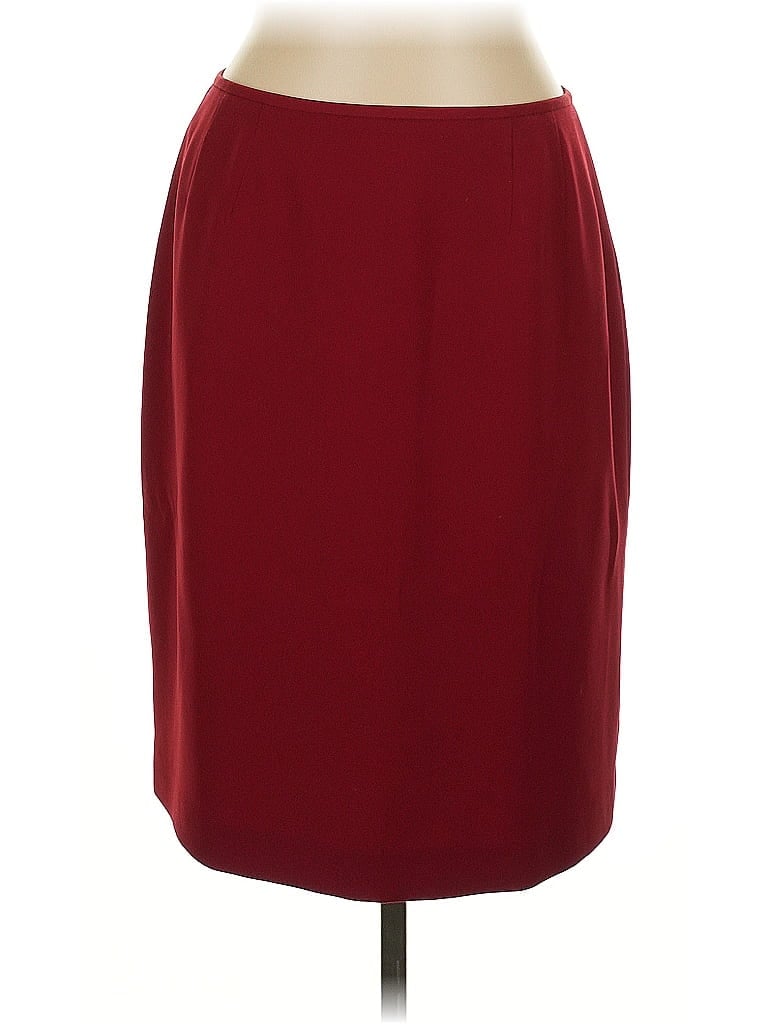 Pre-owned Unbranded Formal Skirt In Red