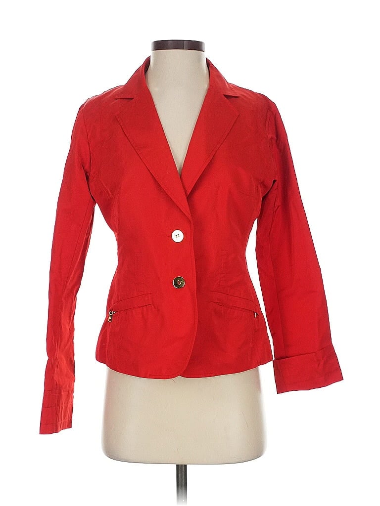 Pre-owned Lida Baday Blazer Jacket In Red