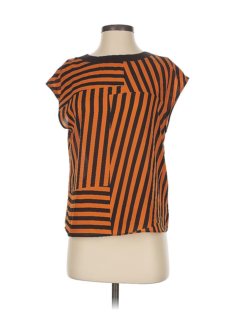 Pre-owned Worthington Short Sleeve Top Orange Boatneck Tops