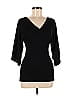 Arden B. Black 3/4 Sleeve Top Size M - photo 1