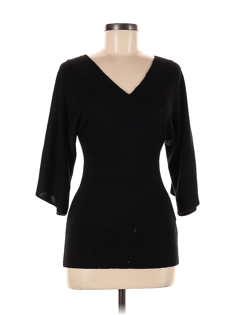 Arden B. Black 3/4 Sleeve Top Size M - photo 1