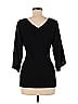 Arden B. Black 3/4 Sleeve Top Size M - photo 2