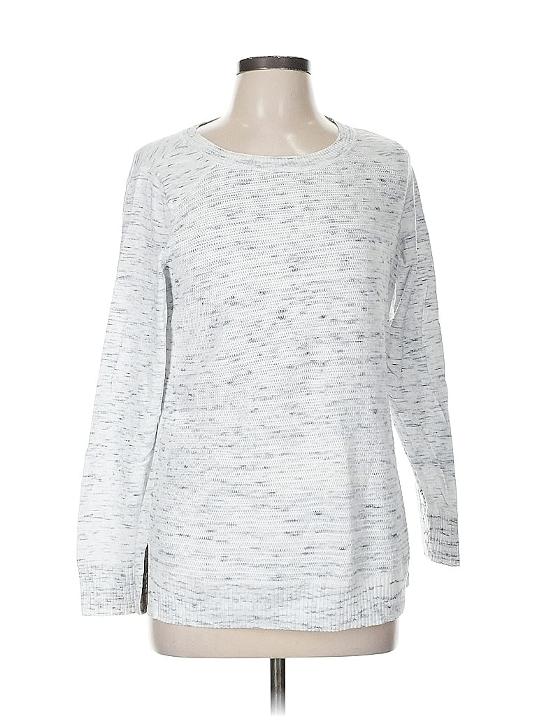 T by Talbots Silver Pullover Sweater Size M - photo 1
