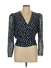 Tanya Taylor Long Sleeve Silk Top