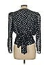 Tanya Taylor Blue Long Sleeve Silk Top Size 10 - photo 2