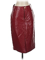 Wayf Faux Leather Skirt