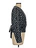 Tanya Taylor Blue Long Sleeve Silk Top Size 10 - photo 3