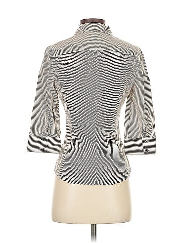 Express Design Studio 3/4 Sleeve Button-Down Shirt (view 2)