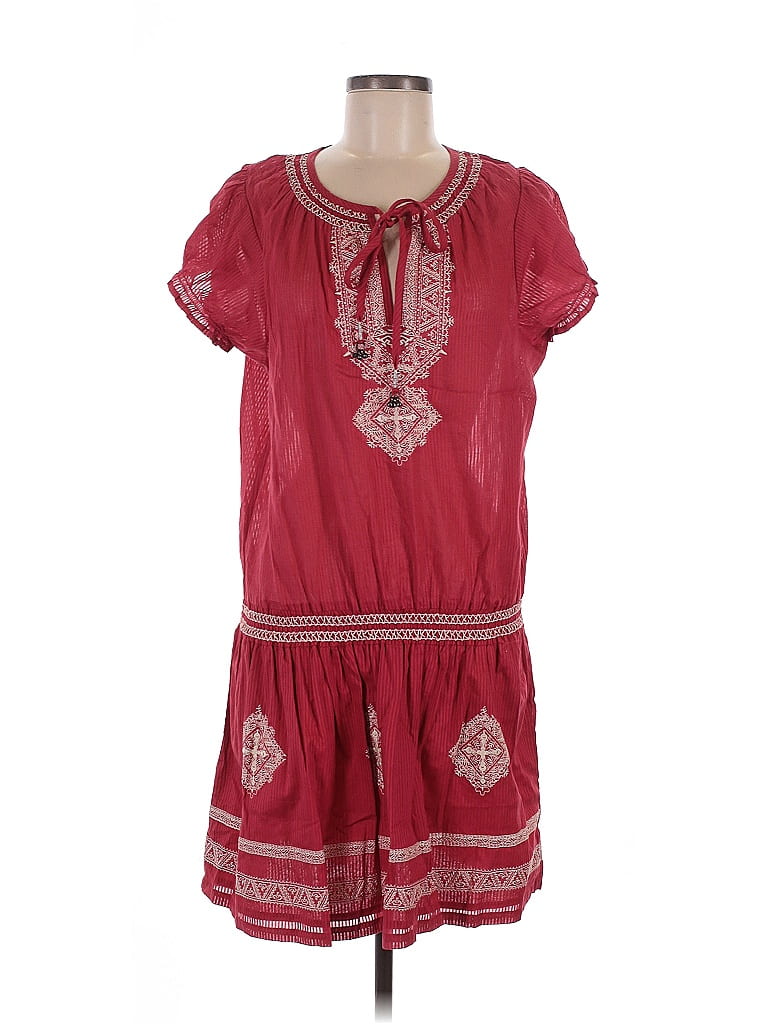 Romeo & Juliet Couture 100% Cotton Burgundy Casual Dress Size M - photo 1