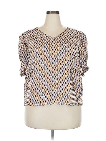 Worthington Short Sleeve Blouse (view 1)