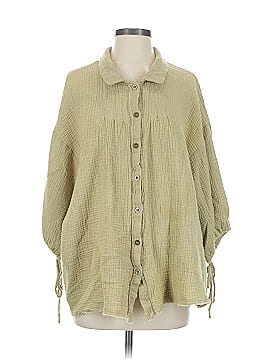 Pol 3/4 Sleeve Button Down Shirt