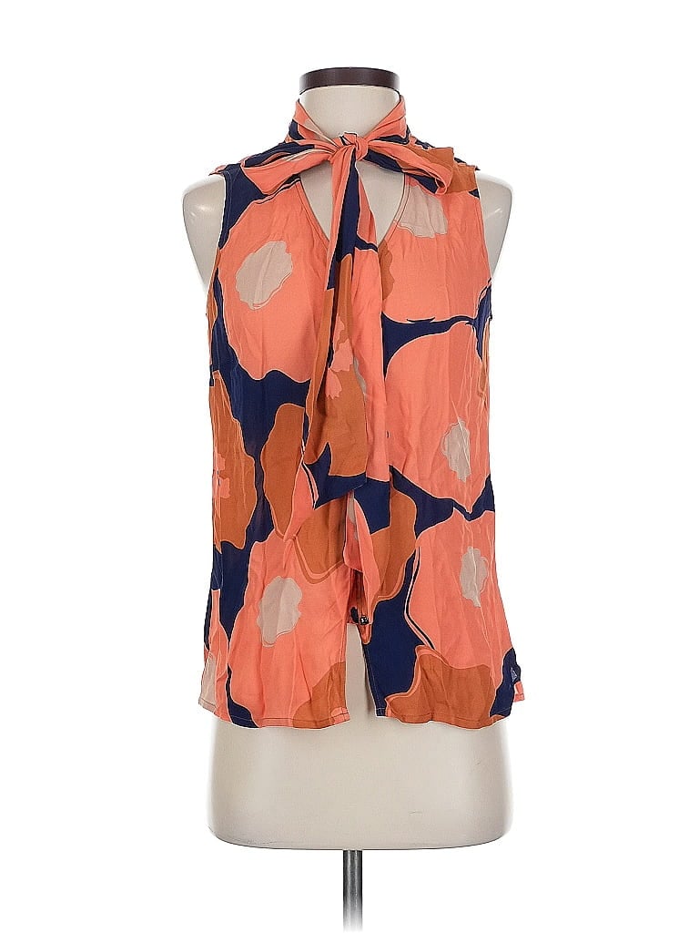 Pre-owned Etcetera Sleeveless Blouse In Orange