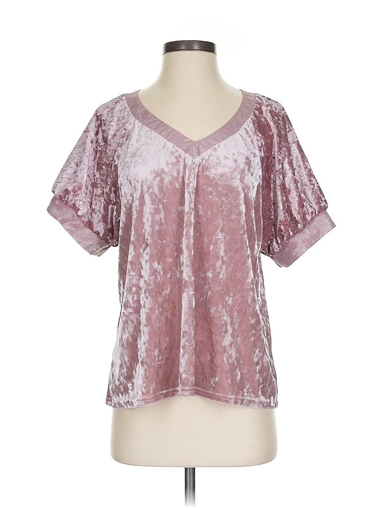 Pre-owned Ivy Jane Short Sleeve Blouse In Pink