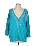 Susan Graver Teal Cardigan Size L - photo 1