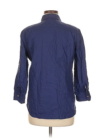 Lauren by Ralph Lauren 3/4 Sleeve Button-Down Shirt (view 2)