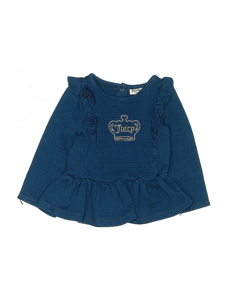 Pre-owned Juicy Couture Kids' Pullover Sweater In Blue