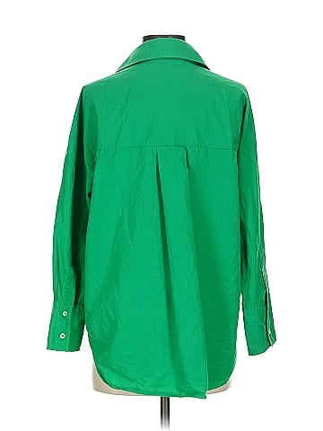 Zara 3/4 Sleeve Button-Down Shirt (view 2)