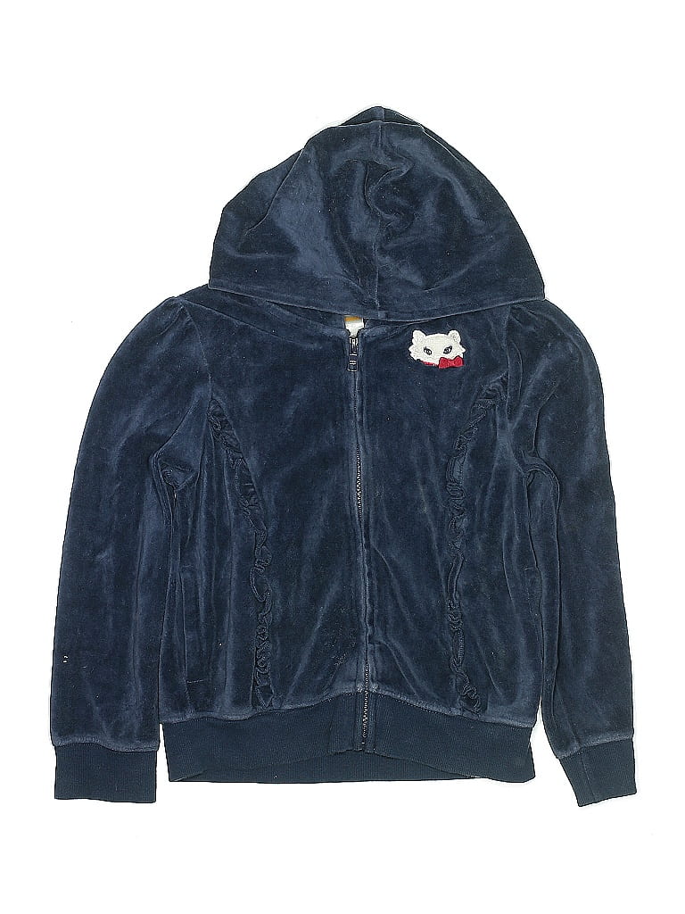 Pre-owned Gymboree Kids' Zip Up Hoodie In Blue
