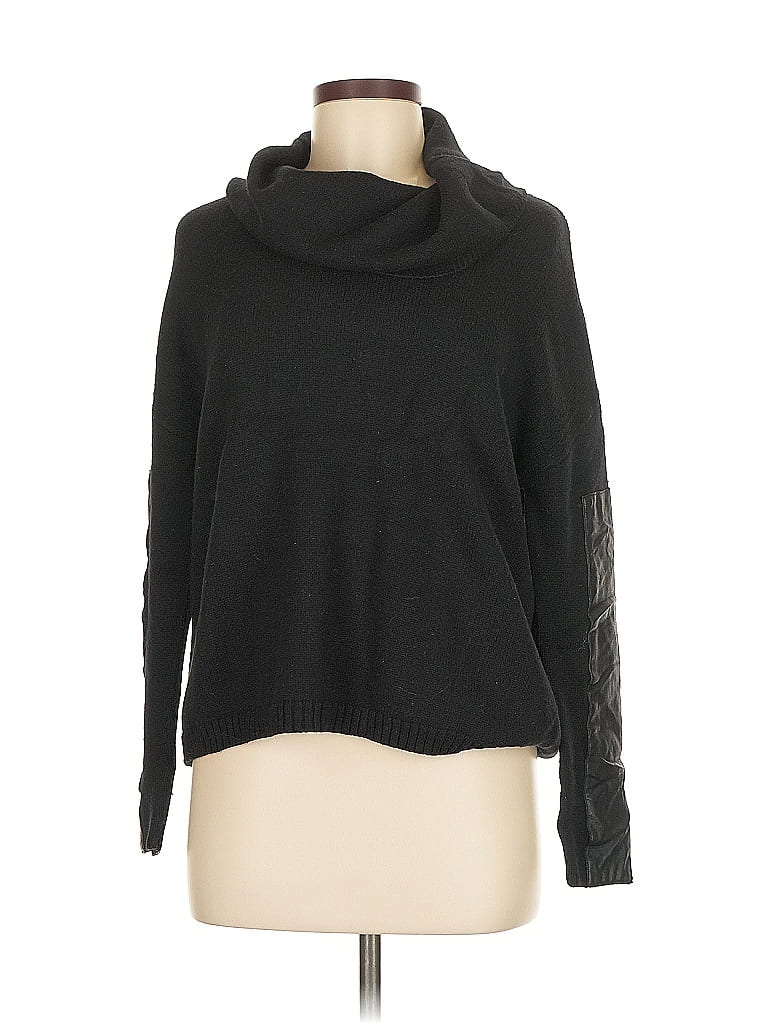 Pre-owned Bcbgmaxazria Turtleneck Sweater In Black