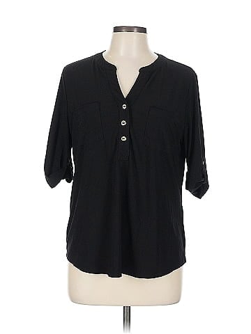Anne Klein 3/4 Sleeve Button-Down Shirt (view 1)
