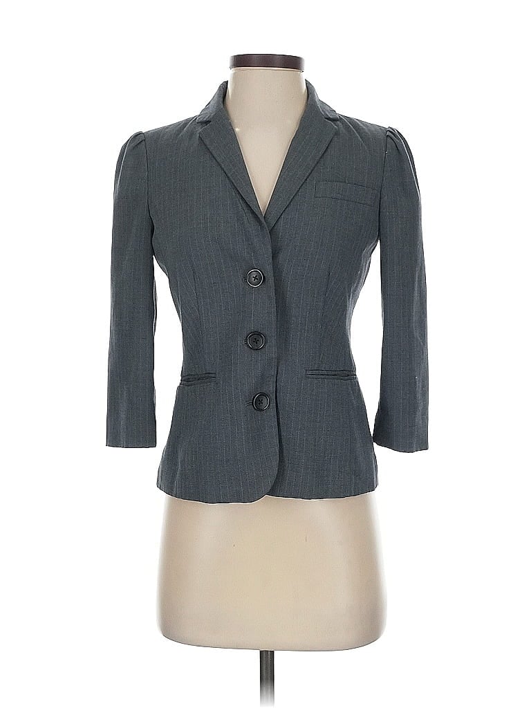 Pre-owned Banana Republic Factory Store Blazer Jacket In Gray