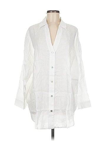 L Space 3/4 Sleeve Button-Down Shirt (view 1)
