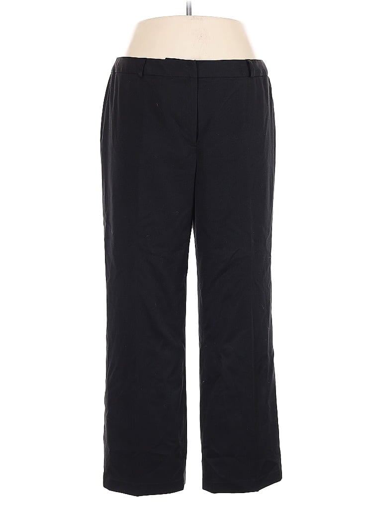 AK Anne Klein 100% Polyester Black Casual Pants Size 16 - photo 1