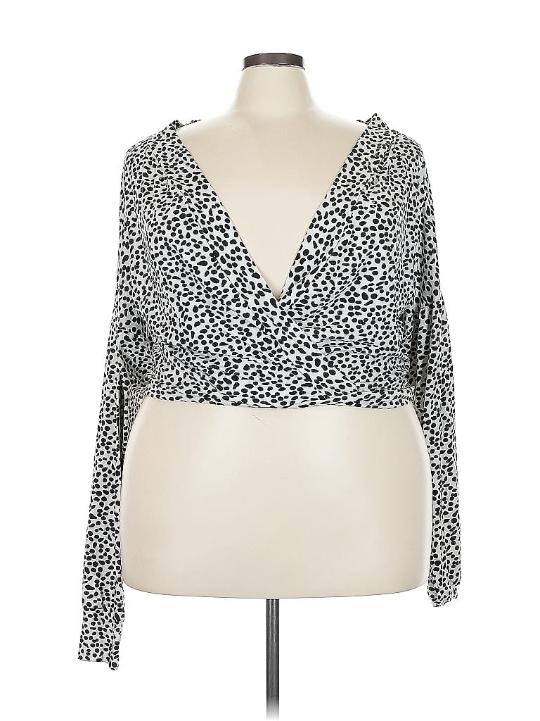 Pre-owned Rebdolls Long Sleeve Blouse In White