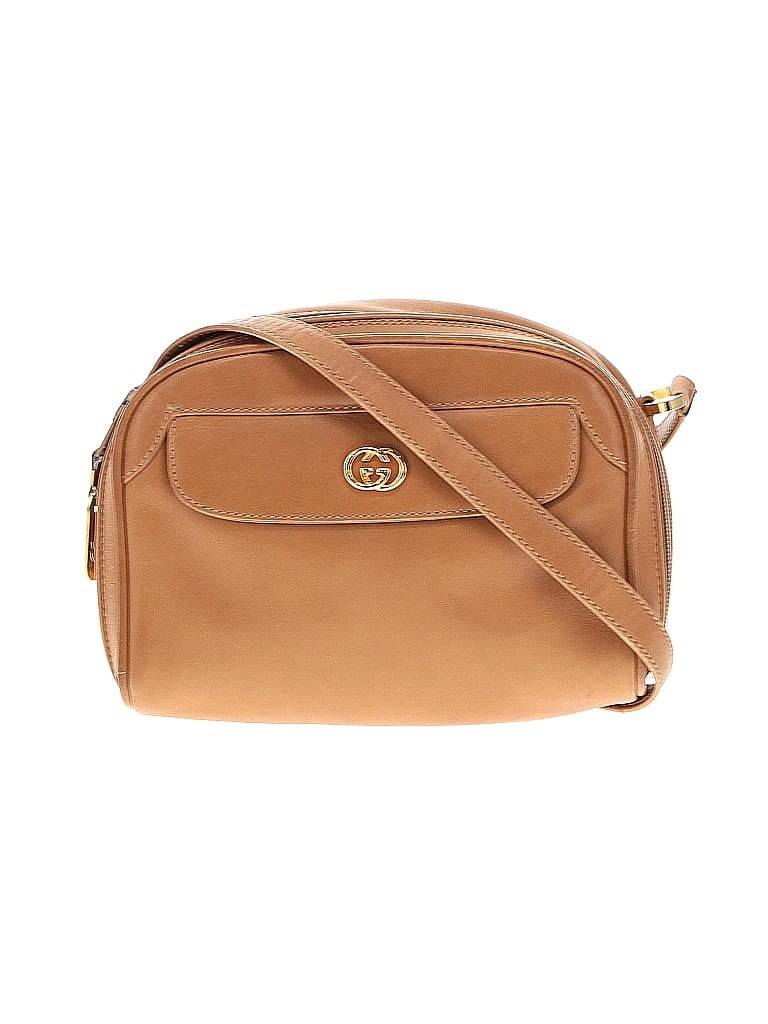 Gucci 100% Leather Tan Brown Leather Crossbody Bag One size - photo 1