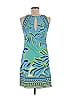 Hale Bob Print Blue Cocktail Dress Size XS - photo 2