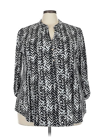Roz & Ali 3/4 Sleeve Blouse (view 1)