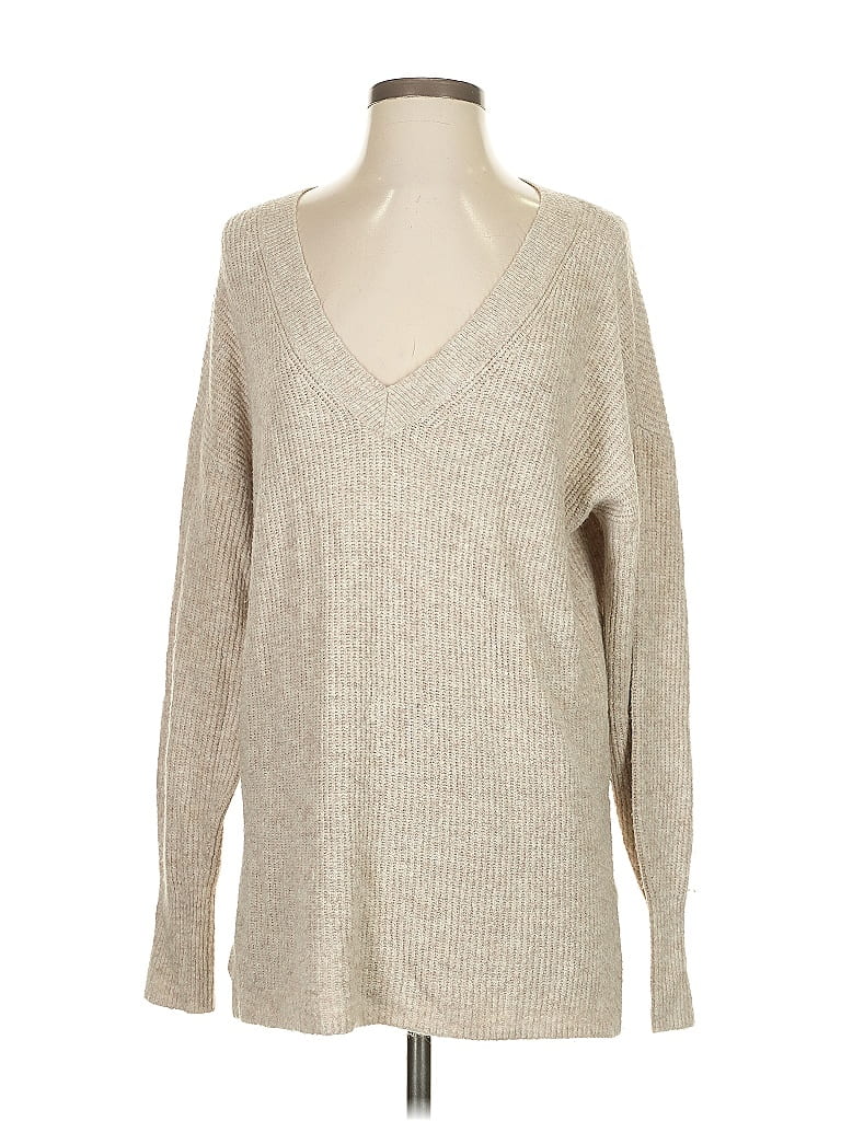 Pre-owned Halogen Pullover Sweater In Brown