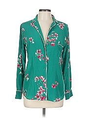 Sézane Long Sleeve Silk Top