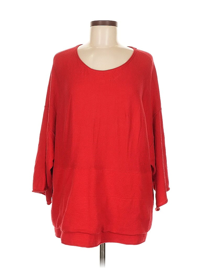 Pre-owned Purejill Poncho In Red