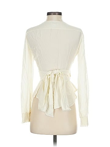 Sundance Long Sleeve Silk Top (view 2)
