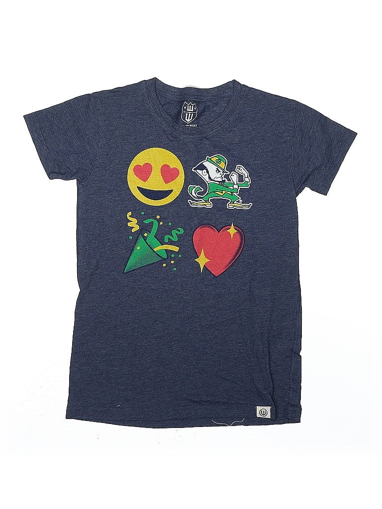 Click to view more detailed imagery on our partner's website Pre-owned Wes & Willy Kids' Short Sleeve T-shirt In Blue