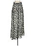 Patterson J. Kincaid 100% Polyester Paisley Silver Gray Casual Skirt Size S - photo 1