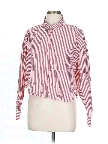 American Eagle Outfitters Long Sleeve Button-Down Shirt (view 1)