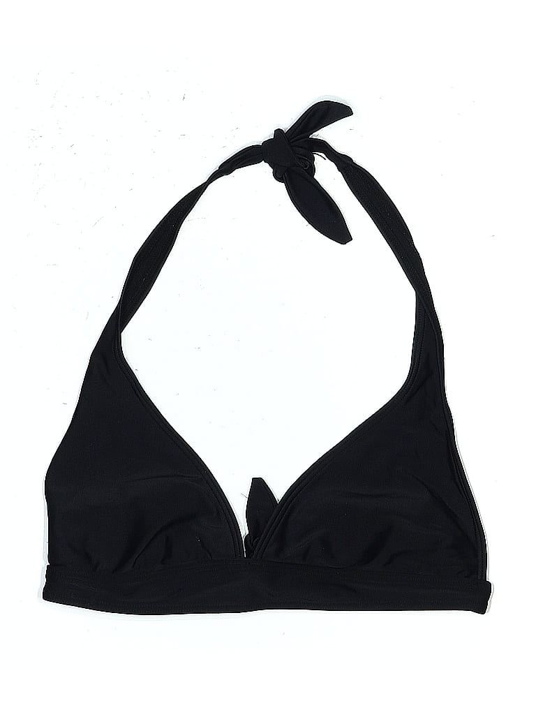Jamaican Style Solid Black Swimsuit Top Size L - photo 1