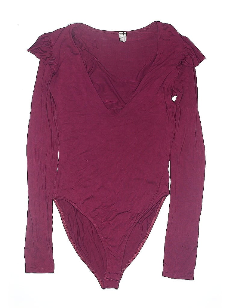 Pre-owned Out From Under Bodysuit In Burgundy
