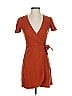 TeXTURE & THREAD Madewell Orange Casual Dress Size XXS - photo 1