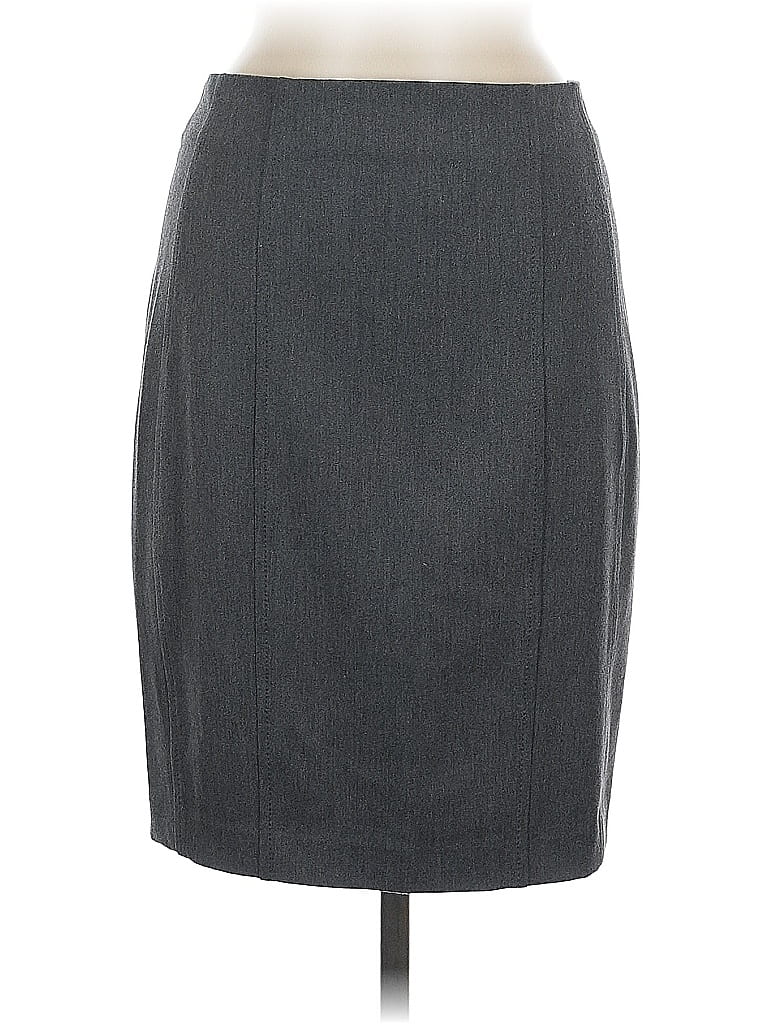 Pre-owned Express Formal Skirt In Gray