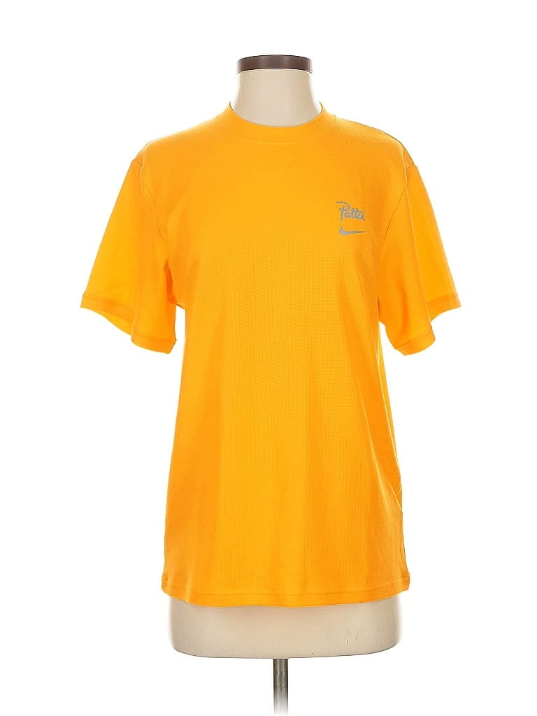 Pre-owned Nike Short Sleeve T-shirt In Yellow