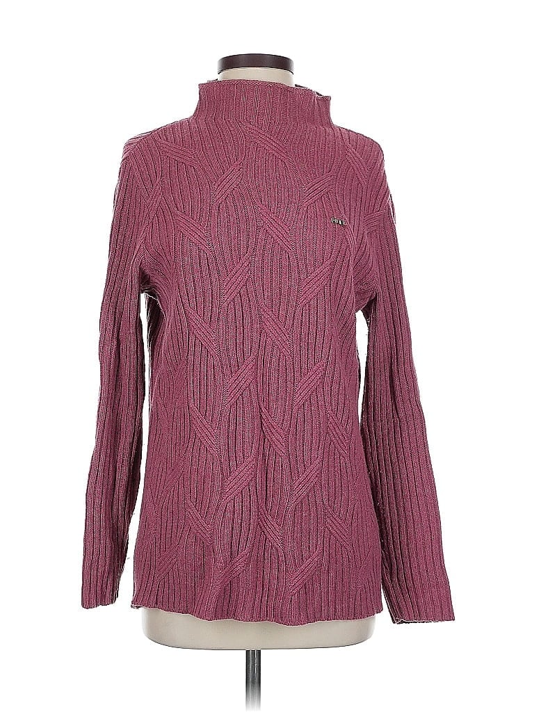 Pre-owned U.s. Polo Assn Wool Pullover Sweater In Burgundy