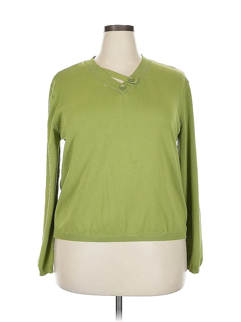 Pre-owned Unbranded Pullover Sweater In Green