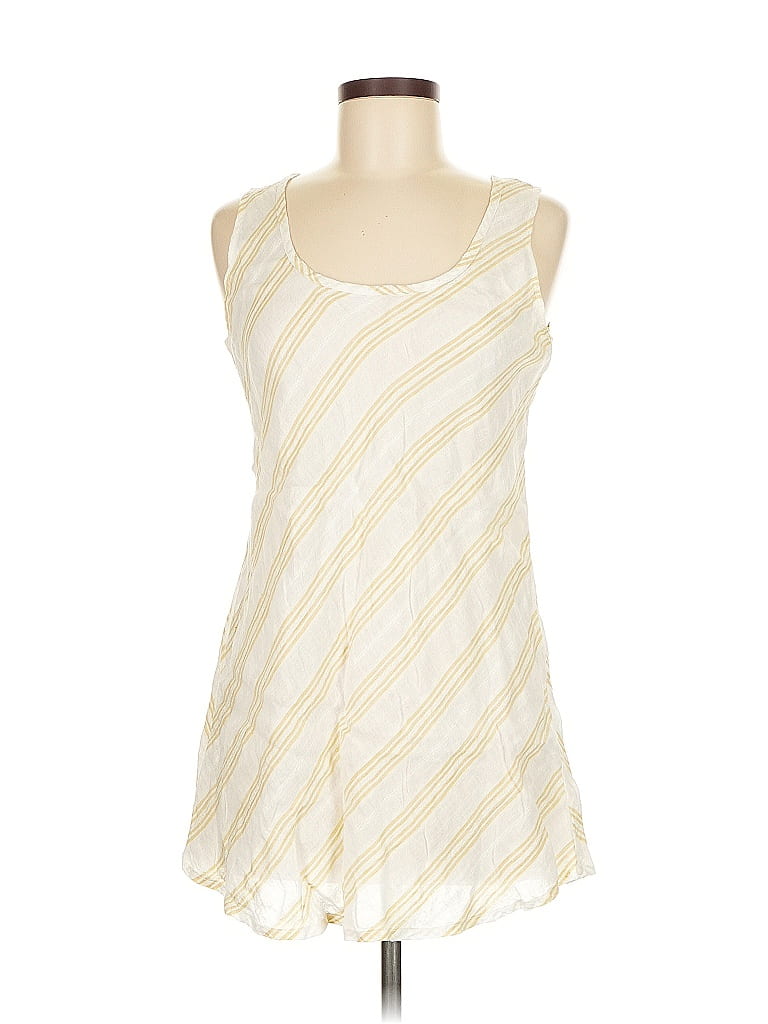 Flax 100% Linen Ivory Casual Dress Size 6 (S) - photo 1