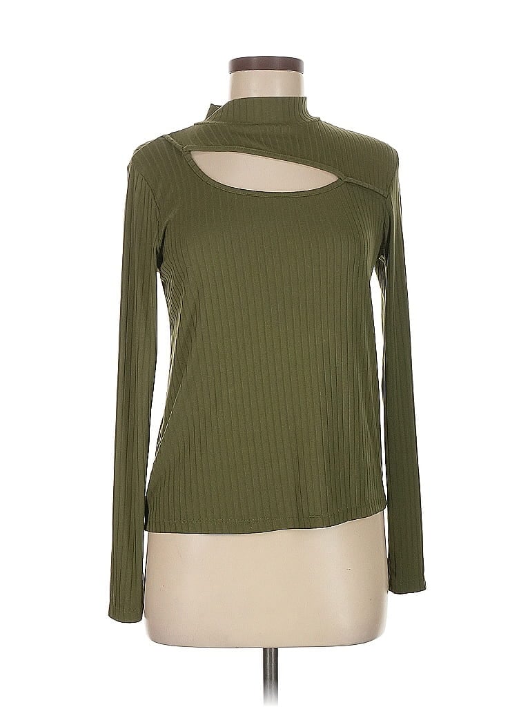 Click to view more detailed imagery on our partner's website Pre-owned White Birch Long Sleeve Top Green Turtleneck Tops
