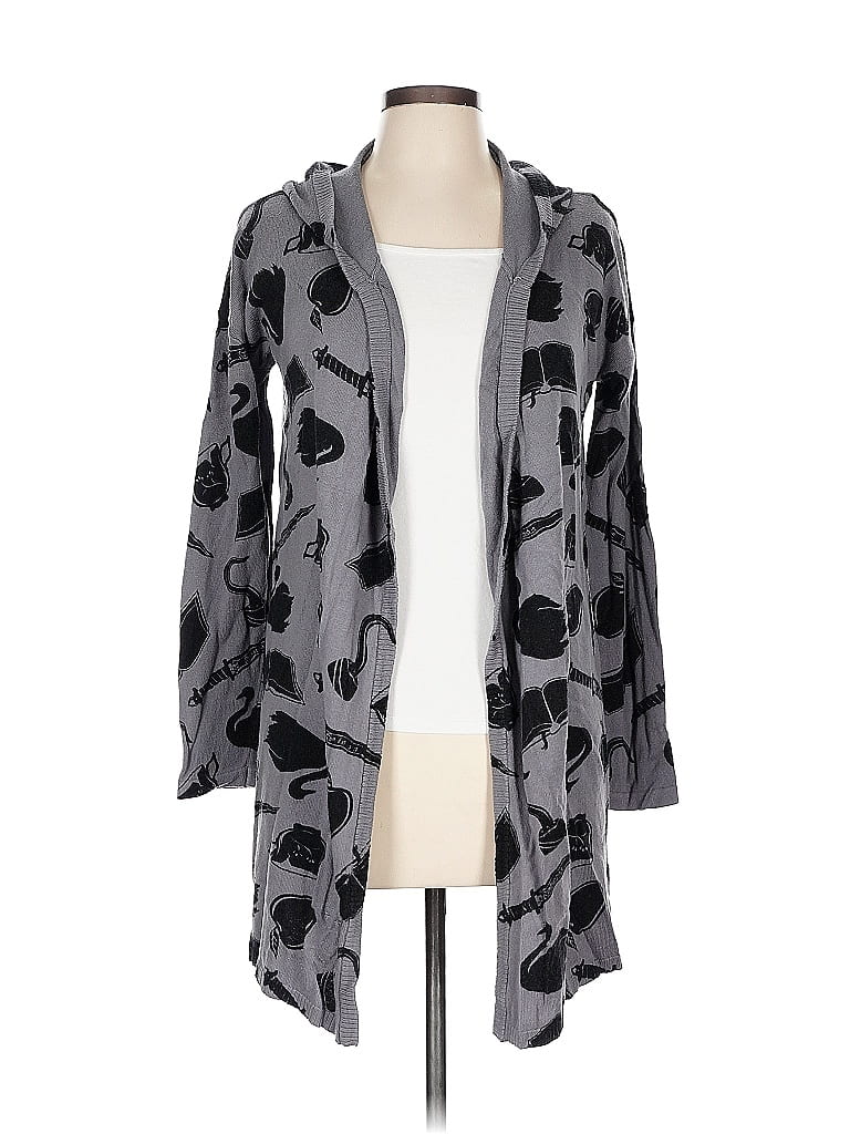 Pre-owned Assorted Brands Cardigan Sweater In Gray